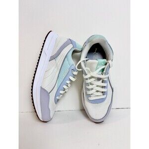 Puma Cruise Rider Womens Silk Road Sneakers Size 8.5 White Blue Purple Shoes